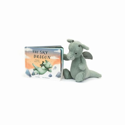 Jellycat The Sky Dragón and Bashful Dragón Medium | OMKS-35782